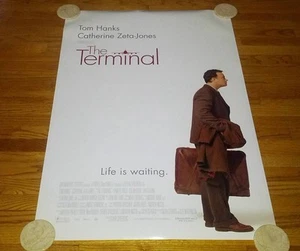 The Terminal (2004) Poster One Sheet Tom Hanks Catherine Zeta-Jones Spielberg - Picture 1 of 4