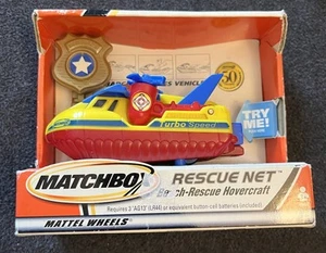 Vintage New 2000 Matchbox Rescue Net Beach Rescue Hovercraft Battery Operated - Picture 1 of 2