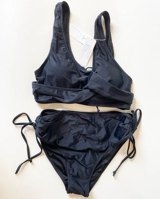 Beachsissi Damen Bikini schwarz, Größe M - hinten geschnürt - Bild 1 von 3