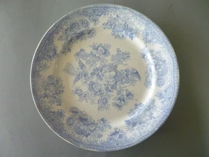Antique Asiatic Pheasants 1 Lunch Plate 9.5" or 24 cm - Blue White Salad Dessert - Picture 1 of 7