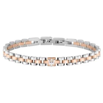 Bracciale Uomo Maserati J Acciaio Inossidabile JM219AQH16 NUOVO E ORIGINALE - Immagine 1 di 4