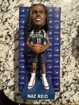 NAZ REID Minnesota Timberwolves Iowa Wolves SGA 2025 Bobblehead NEW in Box - Image 1 of 2
