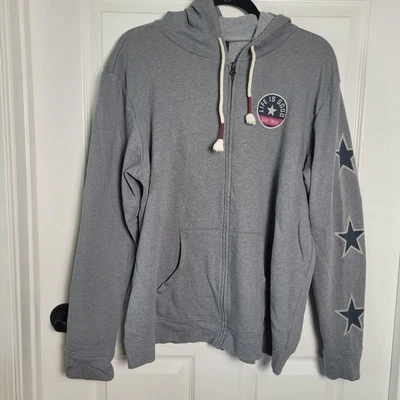 Life Is Good Sudadera con Capucha Mujer XL Gris Cremallera Stay True Stars Gráfico Sudadera Foto 1 de 4