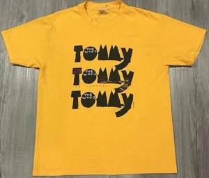 VTG New 1992 THE WHO'S TOMMY ON BROADWAY YELLOW T-SHIRT HANES PROMO - Picture 1 of 6