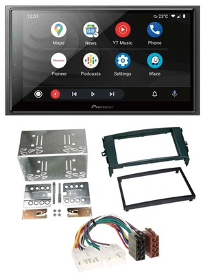 Pioneer USB 2DIN DAB MP3 Bluetooth Autoradio für Toyota Auris 07-12 schwarz - Bild 1 von 4