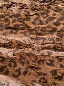 Simply Minky braune Leoparden Punkte Decke 59” x 35” weich kuschelig - Bild 1 von 4