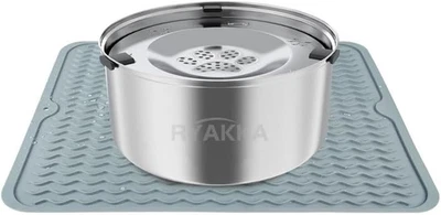 Ciotola per L'Acqua per Cani Senza Sbavare, in Acciaio Inox, Anti-Imbracatura, p - Immagine 1 di 4