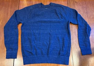 GAP Suéter Cuello Redondo Tejido Pullover Manga Larga Informal Azul Para Hombres MEDIANO - Imagen 1 de 6