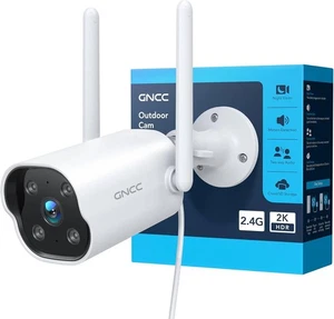 GNCC Security Camera Outdoor,Indoor 2K CCTV Smart Home WIFI Night Vison Security - Picture 1 of 8