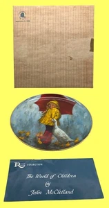 RECO 'Rainy Day Fun' John McClelland Collector Plate 6311/10000 - Picture 1 of 16