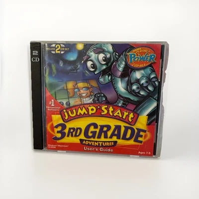Jumpstart 3rd Grade Adventures (PC, 2000) DELUXE 2-CD SET Vintage Learning Game - Image 1 of 4