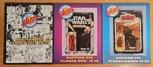 Hake's Auction Catalog set of 3 - #235, 236 237 - Star Wars  avg VF - Picture 1 of 5