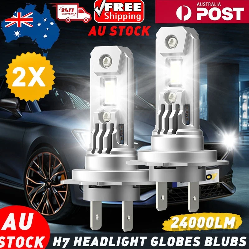 AUXITO H7 LED Headlight Globes 400 24000LM Bright H/Low Beam Plug and Play H7A