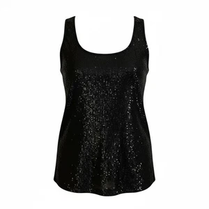 Jessica London Pailletten Tank Neu mit Etikett Silvester - Bild 1 von 3