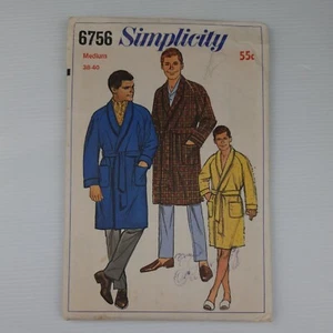 Simplicity Sewing Pattern 6756 Men's Robe Pattern Size 38-40 Vintage 66 New FF - Picture 1 of 2