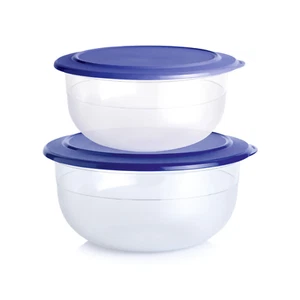 Tupperware Tafelperle® Set 2,1 l + 3,5 l Tafelperlenset Salatschüssel blau NEU - Bild 1 von 7