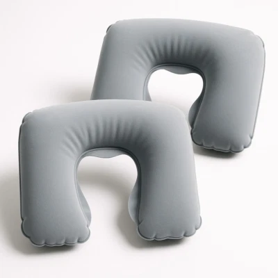 JR QUALITY PRODUCT Price for PACK OF TWO Inflatable Blow up Neck Pillow for Holiday and Travel