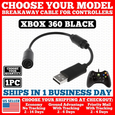 Adaptador de cable de dongle Breakaway para controlador con cable original/Xbox/360/USB Foto 1 de 2