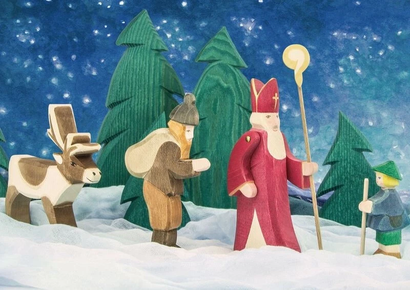 Ostheimer St. Nikolaus I + II + Esel AUSWAHL St. Nicholas + Donkey Ane  Waldorf - Bild 1 von 2