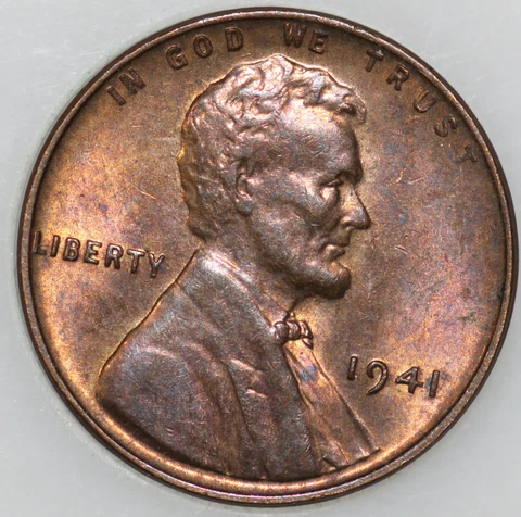 * 1941-P Wheat Cent Uncirculated BU, Popular Collector Coin As Shown Cover