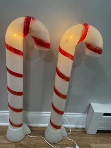 Vintage 32" Paar Zuckerstange Blasformen Paar 2 - Bild 1 von 8