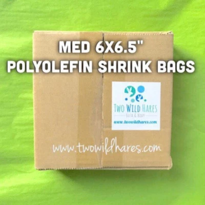 500-Med 6x6.5" POLYOLEFIN Shrink Bags, 100 gauge  (Smell Through Plastic) - Image 1 of 4