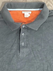 Carbon 2 cobolt L men's button shirt gray orange cotton short sleeve - Picture 1 of 5
