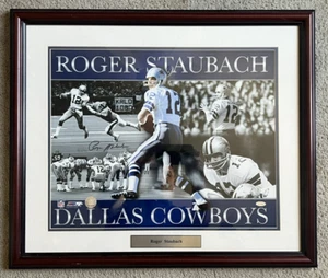ROGER STAUBACK SIGNED 16x20 COLLAGE PHOTO - STIENER SPORTS MEMORABILIA Cowboys - Picture 1 of 5