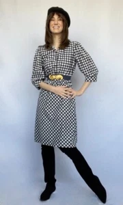 Vintage 1970s Plaid Flannel Shirt Dress, John’s Girl Brand, Size 14 - Picture 1 of 8