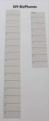 DIY-BIZPHONES-AVAYA 5-Pack Lot Paper Desi Label Strip 6424D Phone AT&T Avaya Lucent Replacement