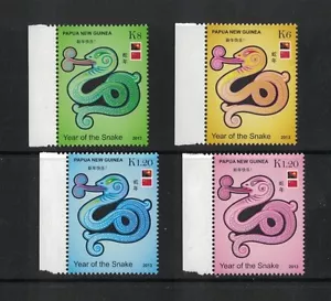 2012 Papua New Guinea Year of the Snake SG 1588/91 Muh Set - Picture 1 of 1