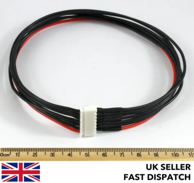6S JST-XH Balance Charge Extension Cable Lead Wire 300mm Lipo RC 6 Cell 22.2v - Image 1 of 4