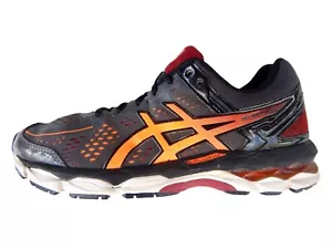 Asics Gel-Kayano 22 Men's Black Orange Walking Running Shoes - US 7 UK 6 EU 40 - Picture 1 of 9