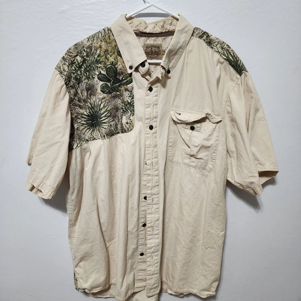 Game Guard Outdoors Cactus Camo Hunting Shooting Shirt Men's Size XL *FLAWS - Image 1 of 4