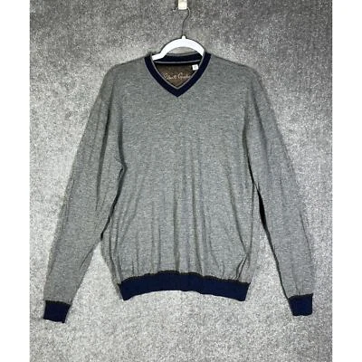 Suéter Robert Graham Para Hombres Talla XL Mezcla de Lana Merino Calce Clásico Cuello en V Pullover Foto 1 de 4