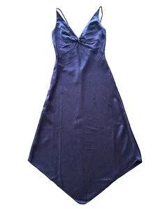Laundry silk dress by Shelli Segal maroon sweetheart neck spaghetti straps 4 - Picture 1 of 3