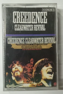 CREEDENCE CLEARWATER REVIVAL -CRONICA- 1990 MEXICAN TAPE ALBUM, CLASSIC ROCK - Image 1 of 4