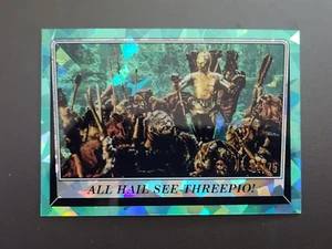 Topps 2023 cromo zafiro rojo aqua todo granizo see-threepio #80 ser#/75 - Imagen 1 de 2