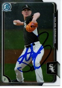 Nolan Sanburn Chicago White Sox 2015 Bowman Chrome Signed Card