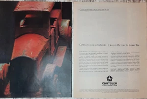 1963 Chrysler Vintage Print Ad Corrosion Rust Destruction Toy Truck Dodge Test - Picture 1 of 3