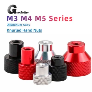 Aluminum Alloy M3 M4M M5 Circle High Knurled Thumb Nuts Hand Grip Knobs Nut - Picture 1 of 6