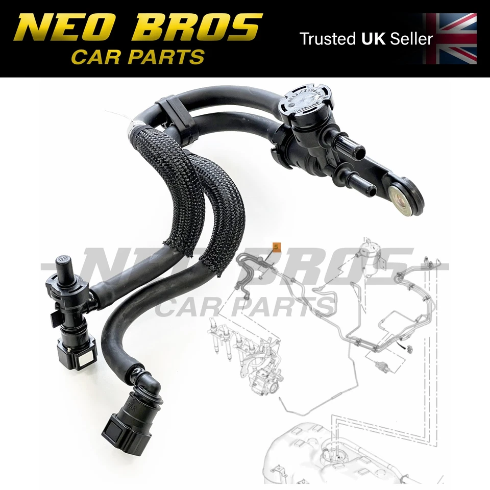 OE Fuel Return Hose Line Pipe Peugeot Boxer 06- 2.2 HDi Puma 1608682480