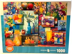 NEW! WONDER FORGE-Ravensburger-1000 Piece Puzzle-STILL LIFE BEAUTY! - Picture 1 of 2