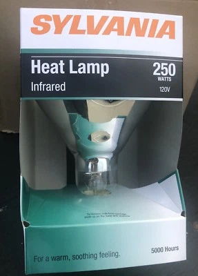 Sylvania Heat Lamp Bulb 250BR40/RP 120V 250W Clear Medium Base - Set of 3 Bulbs - Image 1 of 3