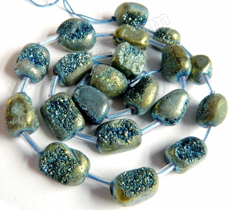 Gemstone, Drusy, Druzy Crystal Quartz Pendant, Earring, Beads - Image 1 of 1