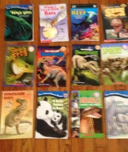 Lot 12 Children's Readers Level 1, 2, 3, 4 Science Animals Dinosaurs Insects Bat - Picture 1 of 3