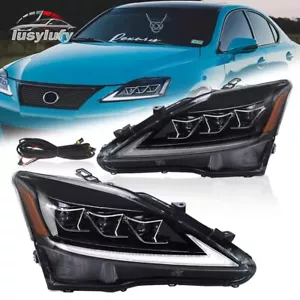 LED DRL Signal Headlight For 2006-2013 Lexus IS250 IS350 IS F Driver+Passenger - Picture 1 of 12