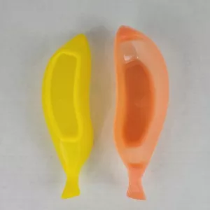 Plastic Banana Split Ice Cream Sundae Serving Bowls; Set of 4 - Picture 1 of 3