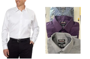 Kirkland Signature Men's Tailored Fit Dress Shirt - Picture 1 of 17