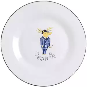 Pottery Barn China Reindeer Dinner Plate 4641874 - Picture 1 of 1